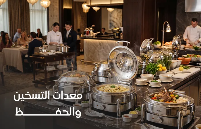 معدات تسخين وحفظ الطعام للمطاعم والبوفيهات