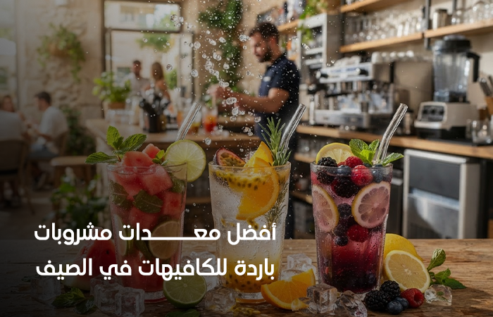 معدات المشروبات الباردة للكافيهات في موسم الصيف