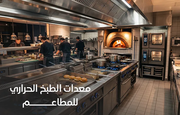 معدات الطهي والطبخ التجاري للمطاعم: الأفران، القلايات، الشوايات، والصاجات
