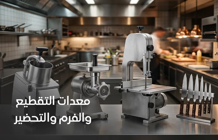 معدات التقطيع والفرم والتحضير للمطاعم