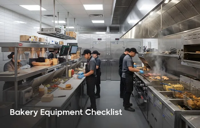 Commercial bakery equipment setup checklist