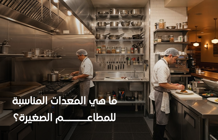 معدات مطعم صغير بتصميم مدمج للمساحات المحدودة