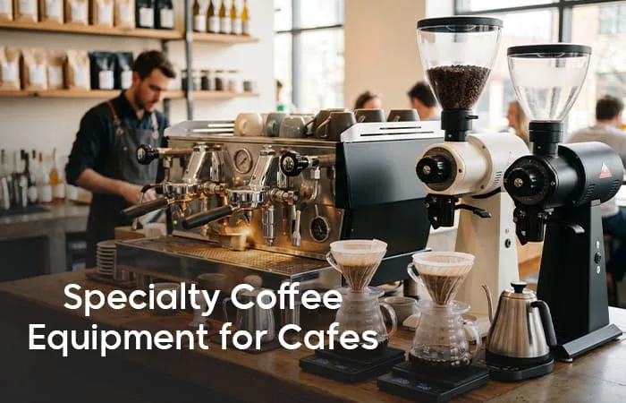 Specialty coffee equipment setup for cafes