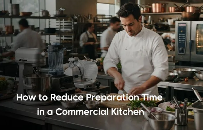 Commercial kitchen preparation equipment improving workflow speed
