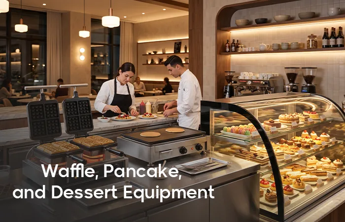 Commercial Waffle, Pancake, Crepe, and Dessert Equipment