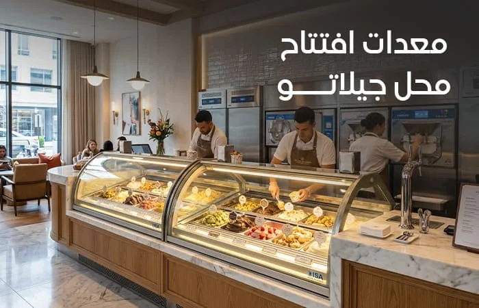 معدات محل آيس كريم وجيلاتو