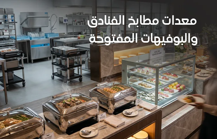 معدات مطابخ الفنادق والبوفيهات المفتوحة: دليل التجهيزات الاحترافية