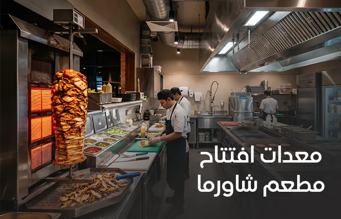 معدات مطعم شاورما في السعودية: التجهيزات الأساسية للمطاعم السريعة